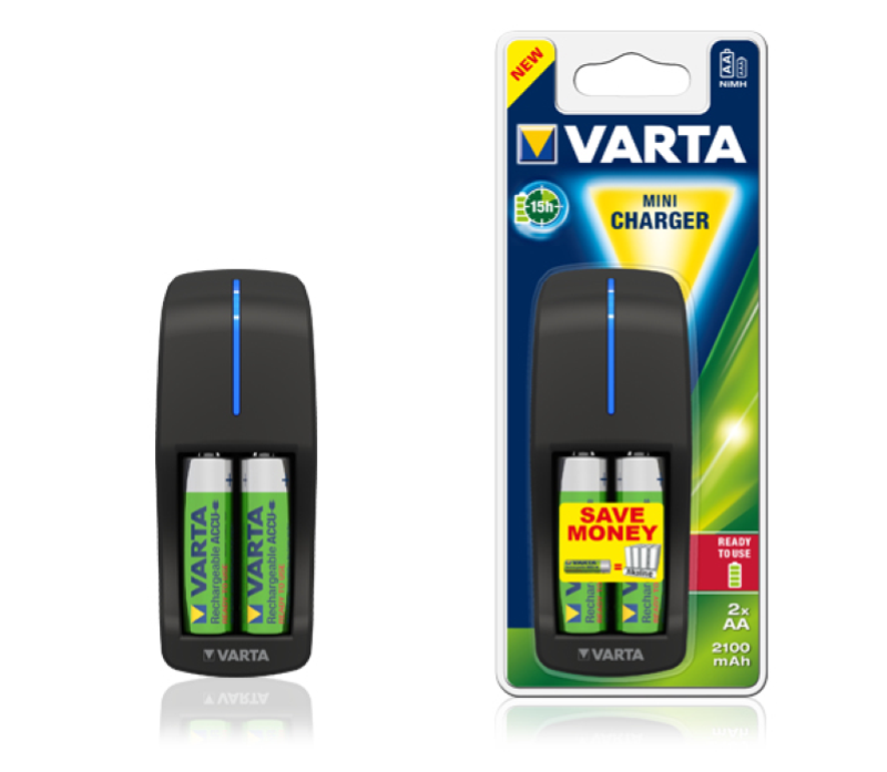 CARICABATTERIE MINI CHARGER VARTA