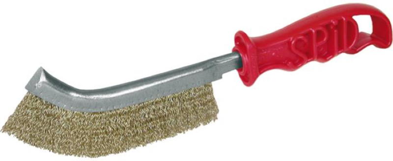SPAZZOLA SPID ACCIAIO OTTONE