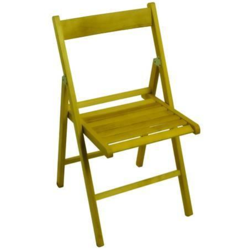 SEDIA BIRRERIA PIEGHEVOLE IN LEGNO NATURALE cm.41,7x6,6x87,5h.(chiusa)