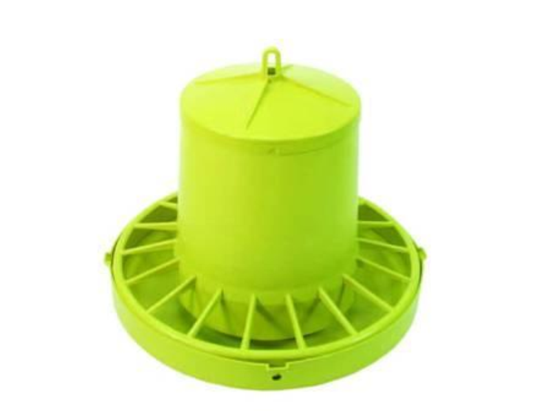 MANGIATOIA TRAMOGGIA ANTISPRECO PER AVICOLI- Kg.7 di capienza misure ø cm.38x38h.