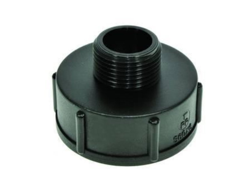 ADATTATORE PER CISTERNE FEMMINA/MASCHIO IN POLIPROPILENE- filettatura interna S60X6-1" M