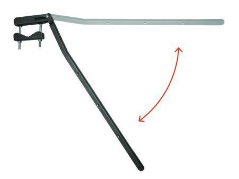 STENDIBIANCHERIA PIEGHEVOLE DA BALCONE IN ACCIAIO ZINCATO CM.58X3X1,5