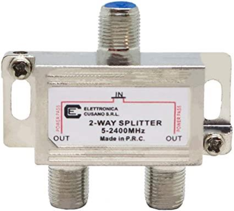PARTITORE TV 2 USCITE SPLITTER