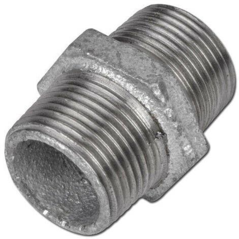 VITE DOPPIA NIPLES GHISA ZINCATA F.280 - 3/4"