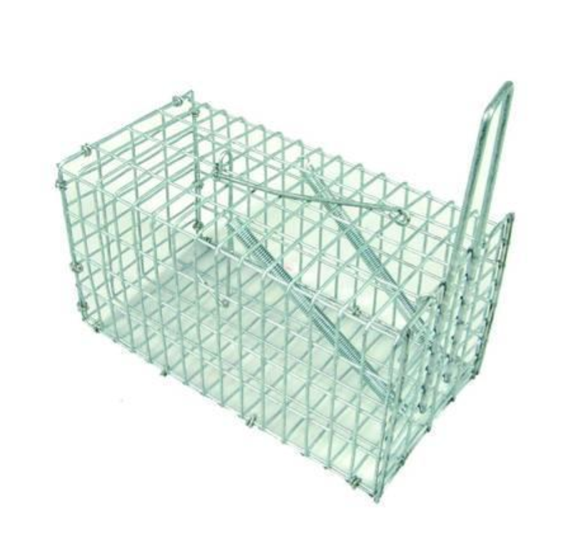 TRAPPOLA PER TOPI A GALLERIA ACCIAIO ZINCATO CM.20X10X10H.