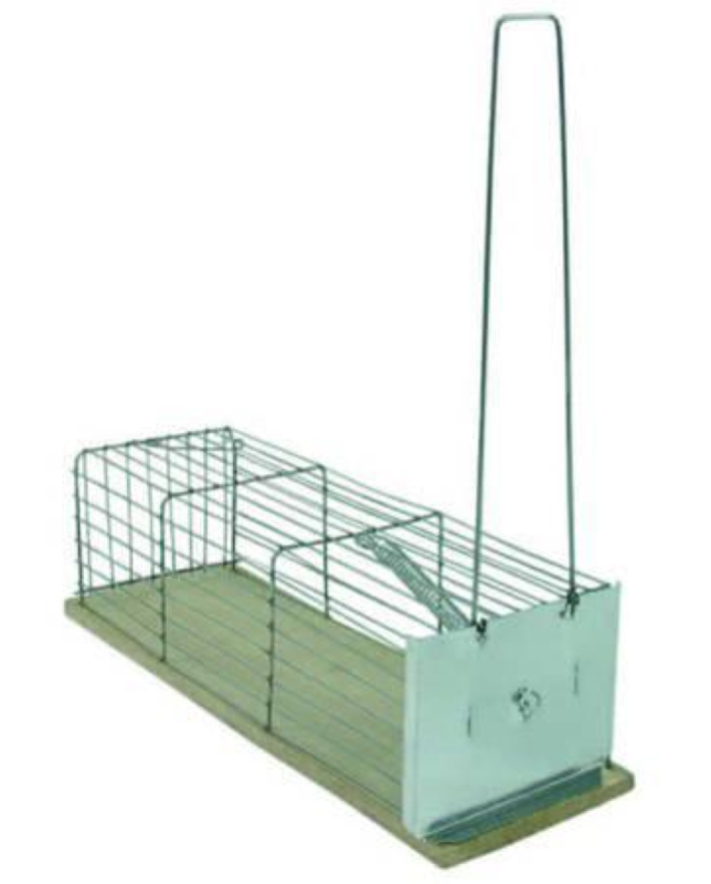 TRAPPOLA PER TOPI GALLERIA ACCIAIO INOX CM.24X9X9H.