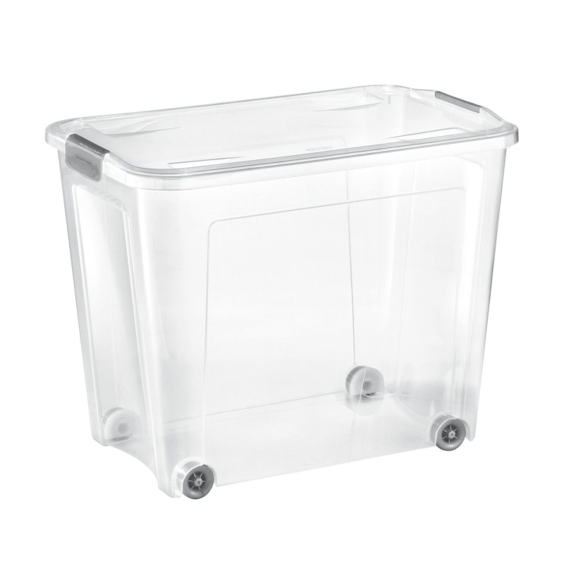 CONTENITORE BOX TRASPARENTE LT.67 CON COPERCHIO