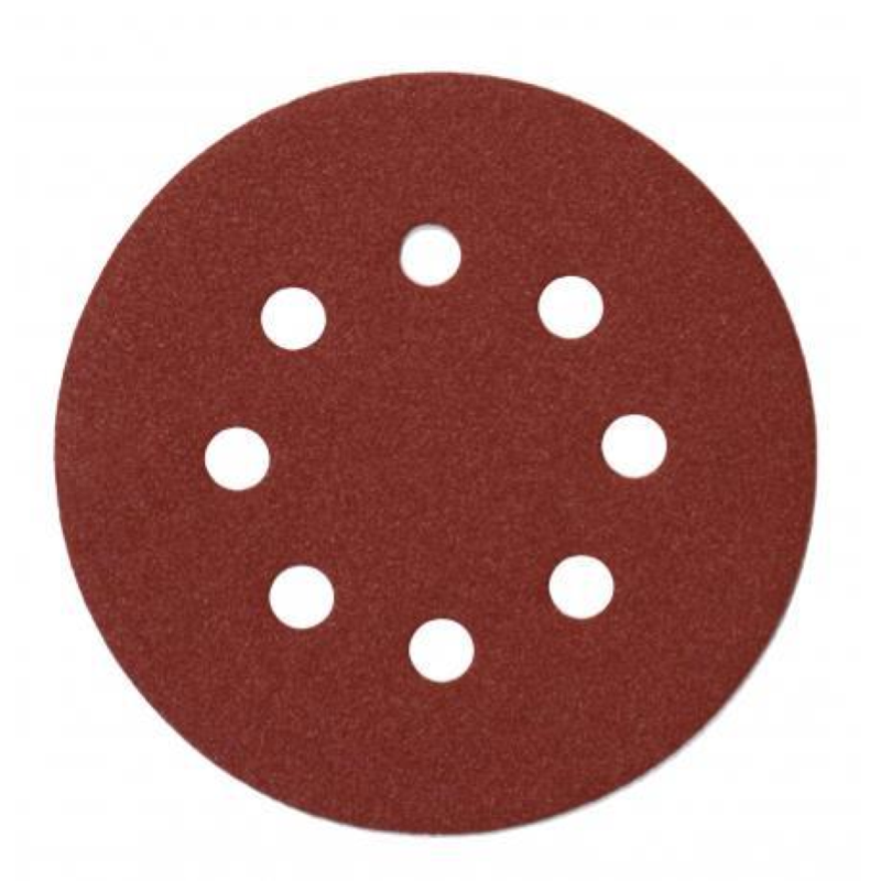 DISCO VELCRATO CON FORI D.125 G.40 PZ.10