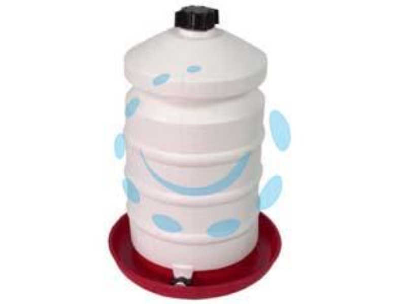 ABBEVERATOIO CON SERBATOIO IN PLASTICA A TERRA- lt.20 di capienza ø cm.36x53h.