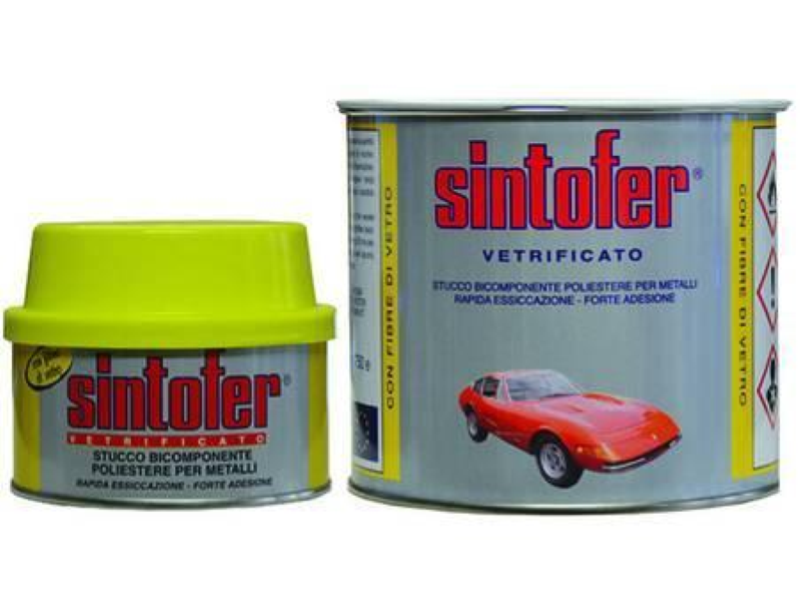 SINTOFER STUCCO PER METALLO VETRIFICATO IN BARATTOLO- ml.750 ambrato "tipo vetrificato"
