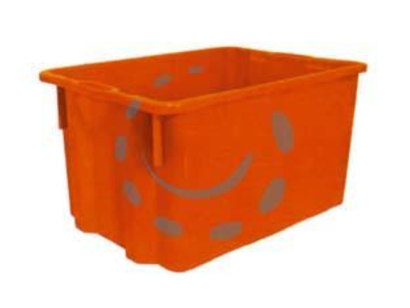 CASSA IN POLIPROPILENE SOVRAPPONIBILE INSERIBILE- lt.50 cm.56x42x30h.