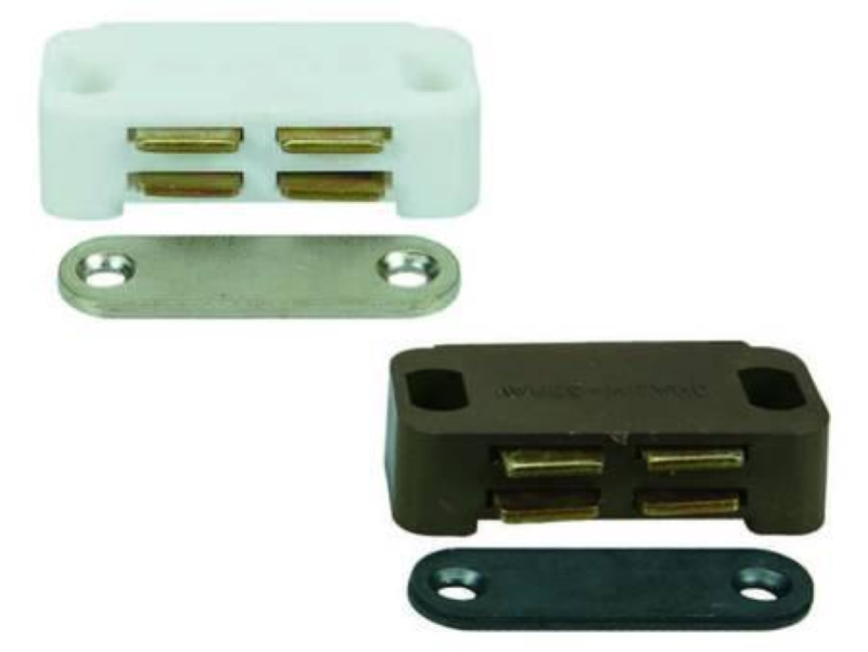 CRICCHETTI MAGNETICI MEDI- mm.40x15x12,5h. attrazione Kg.5 marrone UC12