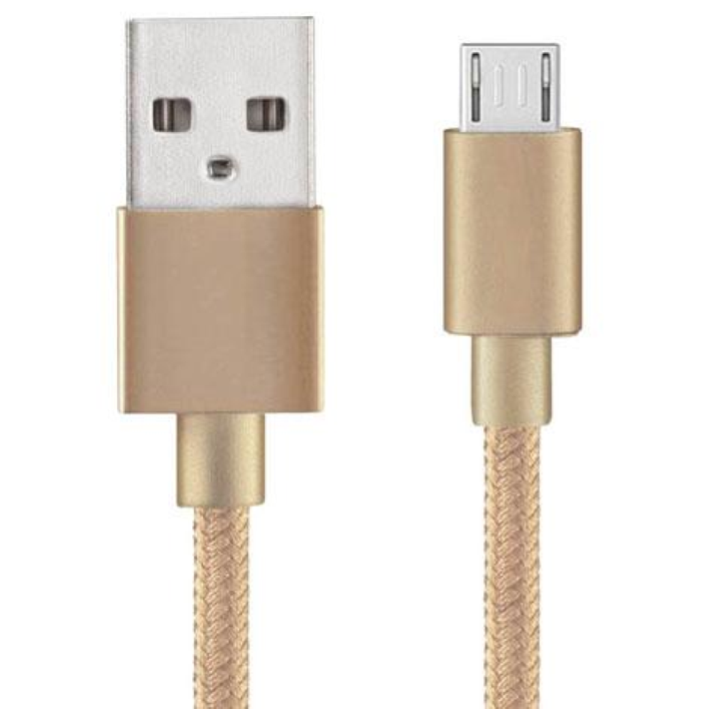 CAVO SMARPHONE MICRO USB NYLON MT.2