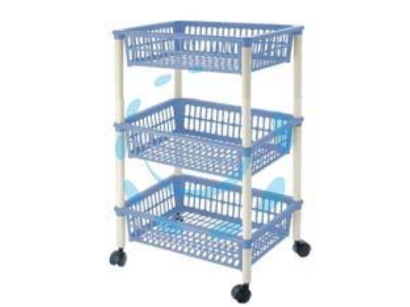 CARRELLO "MITO" 3 PIANI CON RUOTE- cm.40x29x62h.