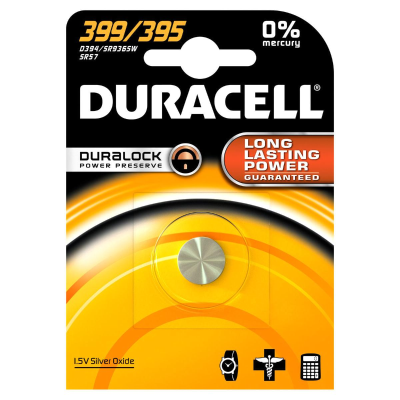 BATTERIA BOTTONE DURACELL 399/395