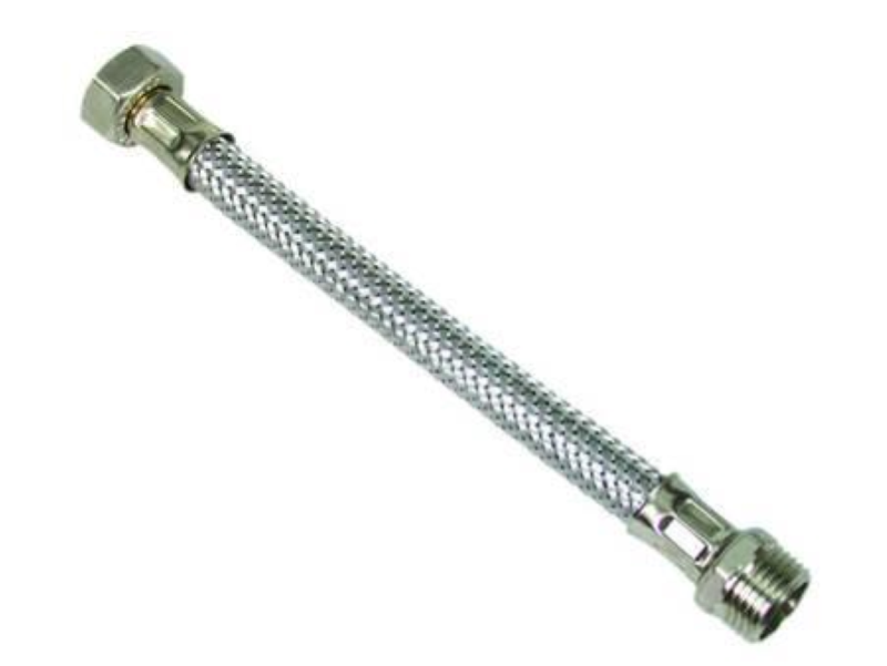 FLESSIBILE INOX 3/8 M-1/2 F CM.30