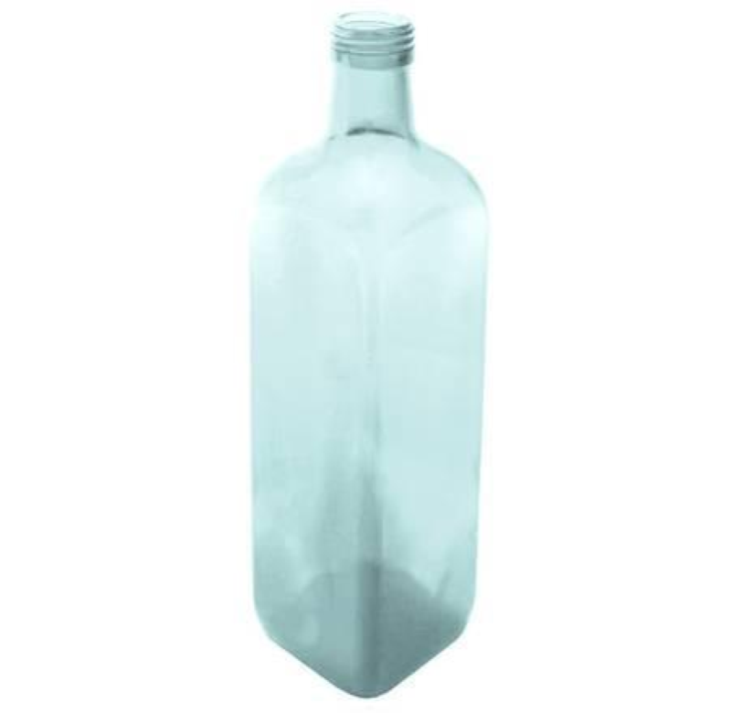 BOTTIGLIA OLIO QUADRATA BIANCA LT.0,50