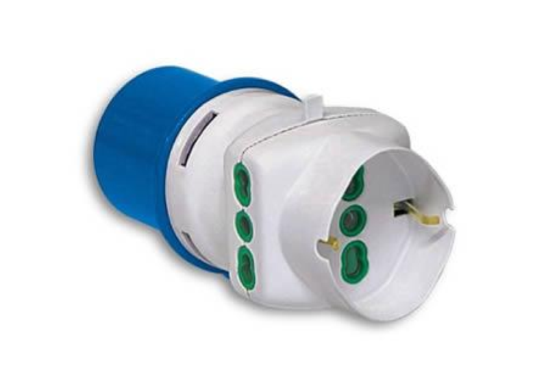 ADATTATORE SPINA INDUSTRIALE 2P+T 16A CEE - PRESA 2P+1SK.73090