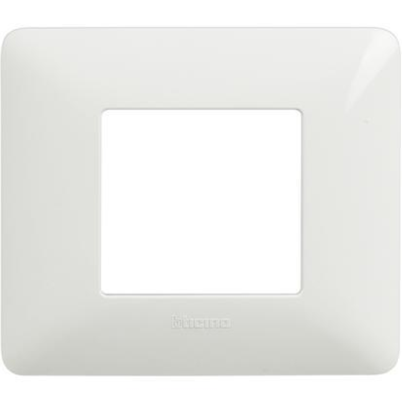 PLACCA 2 POSTI BIANCA MATIX AM4802BBN