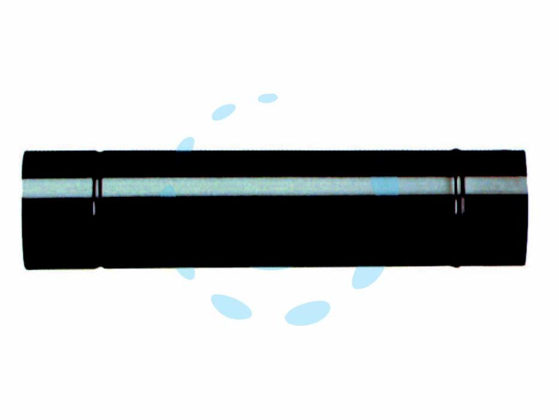 TUBO PORCELLANATO PER STUFA NERO OPACO- Ã¸ cm.13x25