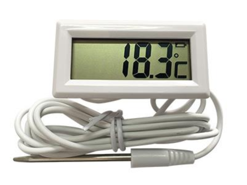 TERMOMETRO DIGITALE LCD BIANCO CON SONDA