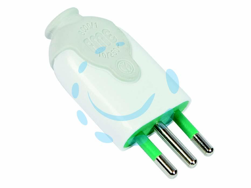 SPINA 2P+T 10A 220V BIANCA FME