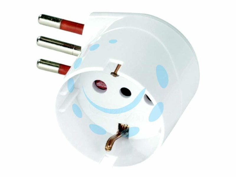 ADATTATORE PIATTO SPINA 10A PRESA SCHIUK