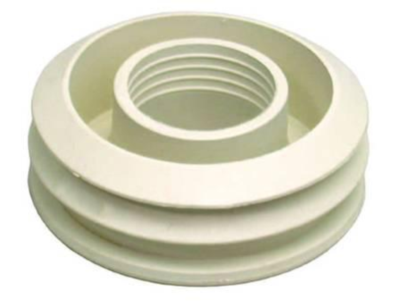 MORSETTO PER WC PICCOLO BIANCO - ømm.50 esterno - ø mm.32 interno
