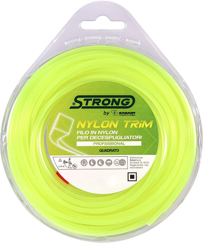FILO PER DECESPUGLIATORE NYLON STRONG - QUADRO MT.50 - mm.3