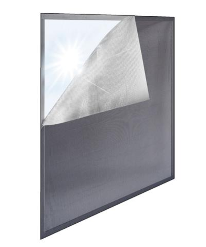 ZANZARIERA ADESIVA PER FINESTRE CM.130X150 GRIGIA