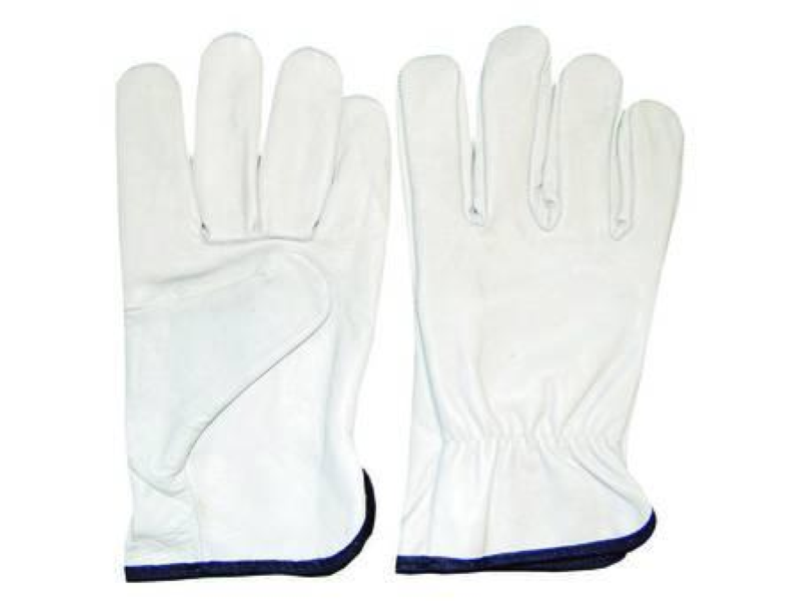 GUANTI DA LAVORO IN PELLE BOVINO BIANCA- tg.9