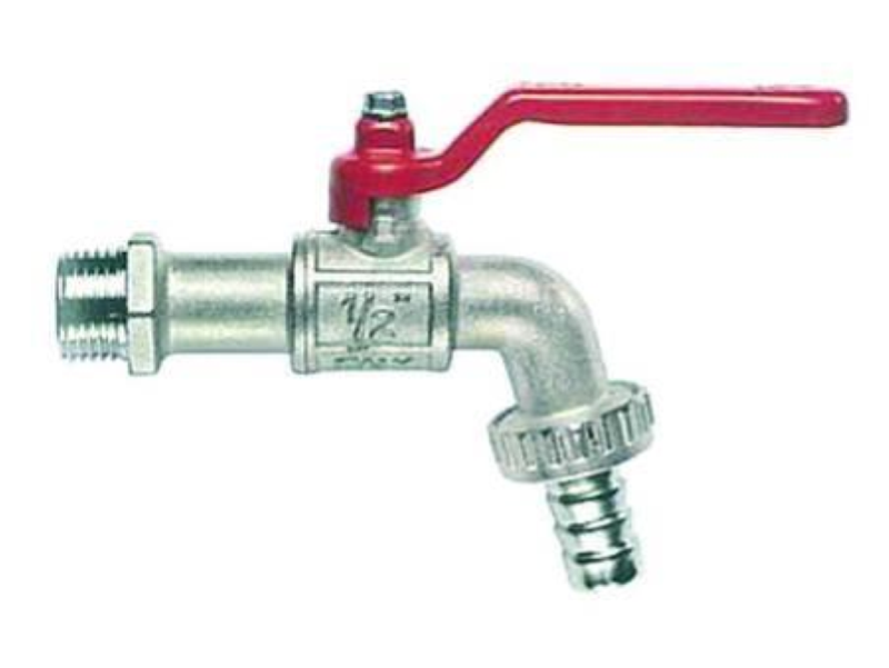 RUBINETTO A SFERA PESANTE CON MANIGLIA A LEVA ART.132 - M 1" con portagomma F 1"