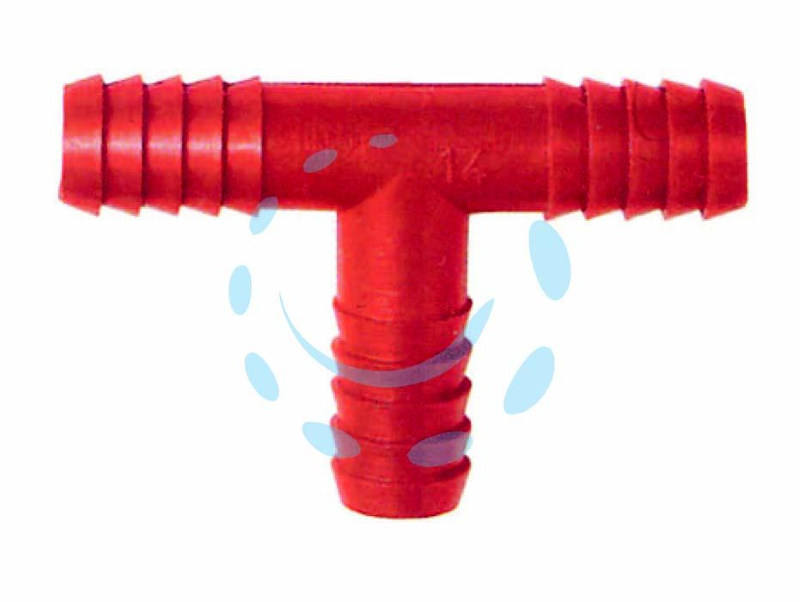 RACCORDI PORTAGOMMA A "T" IN PLASTICA D.20