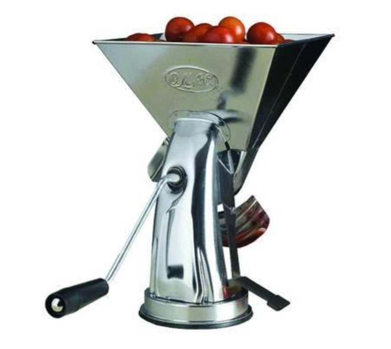 SPREMIPOMODORO IN ACCIAIO INOX 18/C CON VENTOSA