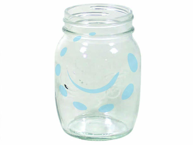VASO VETRO FIOCCO- ø mm.70 ml. 250