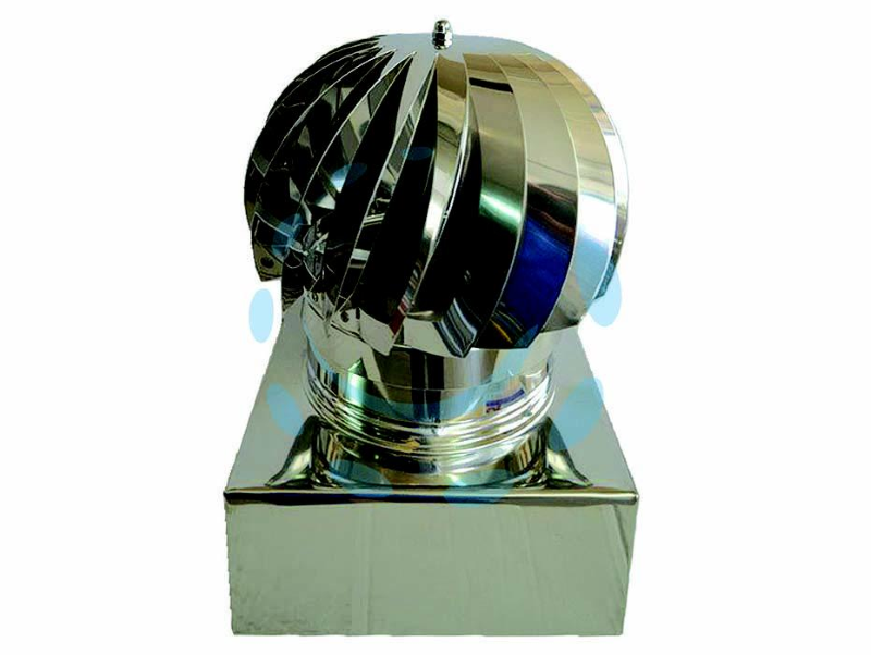 FUMAIOLO TESTA RADIANTE GIREVOLE QUADRO- cm.27x27 in lamiera zincata