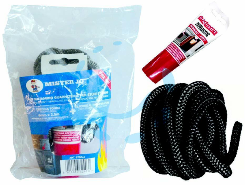 GUARNIZIONE STUFE FIBRA VETRO MM8 MT.2,5