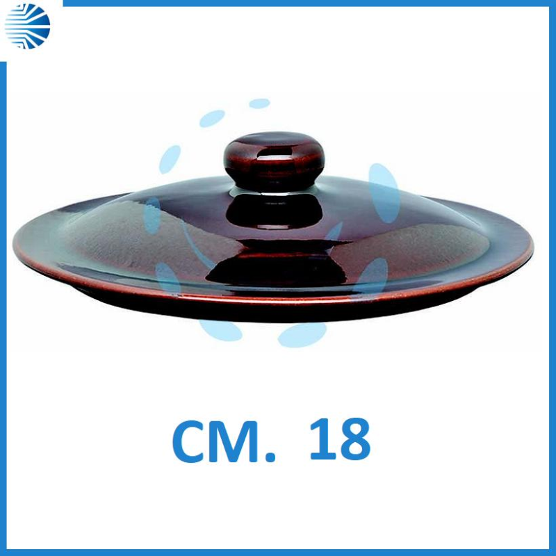 COPERCHIO IN TERRACOTTA BICOLORE- cm.18