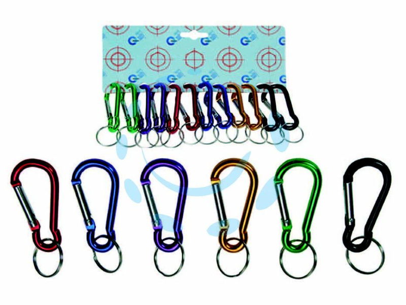 PORTACHIAVI MOSCHETTONE COLORATO MM.40