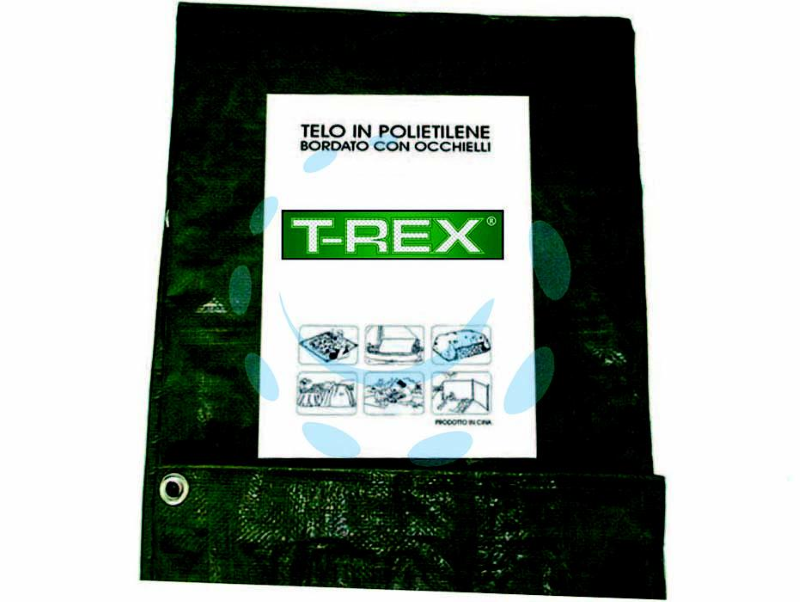 TELO OCCHIELLATO BORDATO CON ANGOLI RINFORZATI 150 GR.- mt.3x5 - gr.150 al mq. - colore verde/blu