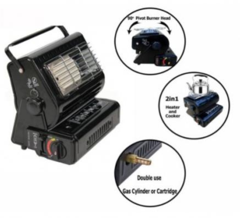 STUFETTA INFRAROSSI PORTATILE 1,3KW NIKLAS GAS BUTANO
