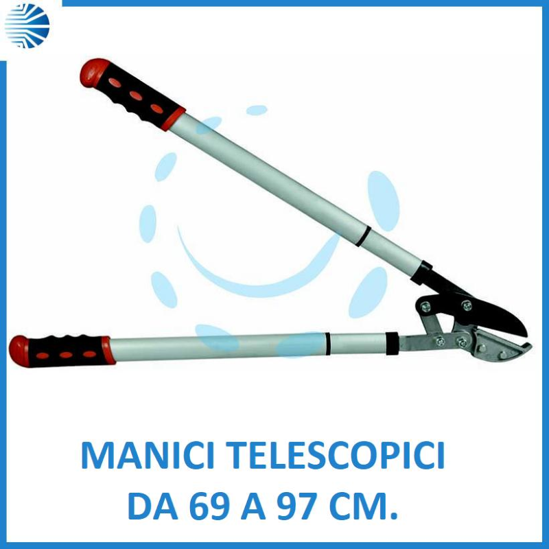 TRONCARAMI A TAGLIO BATTENTE DRITTO TELESCOPICA - lunghezza totale da cm.69 a cm.97