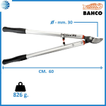 TRONCARAMI A TAGLIO PASSANTE PRADINES P114-SL - lunghezza cm.60 (P114-SL-60)