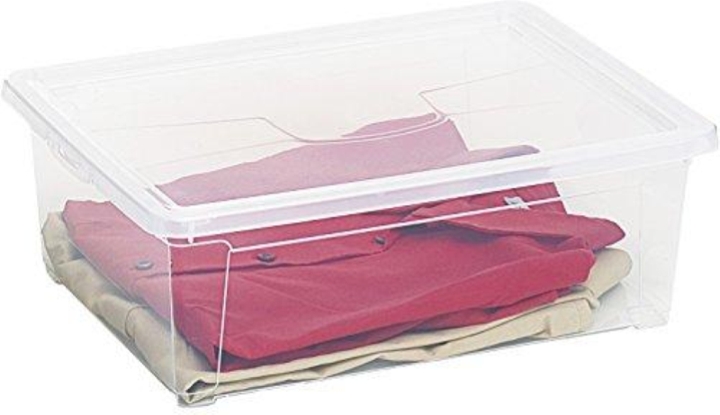 SCATOLA PLASTICA TRASPARENTE EASY BOX M - CM.40X40X16