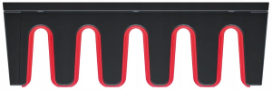 PORTAUTENSILI A MURO MULTIHOLDER KMH30 - mm.310x98x70h. - carico max. Kg.7