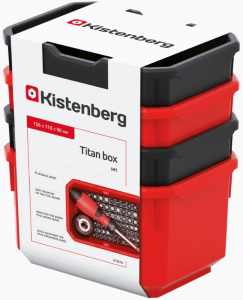 VASCHETTA PORTAMINUTERIA TITAN SET PEZZI 4 KTIS16 - mm.158x110x95h.