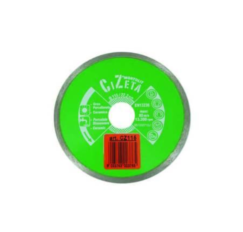 DISCHI DIAMANTATI PER CERAMICA E GRES Ø MM.115- ø mm.115 foro 22,2 - art.CZ115