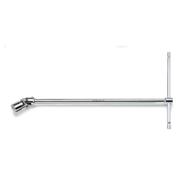 CHIAVI A "T" CON BUSSOLA ESAGONALE SNODATA CROMATE ART.952 - mm.9