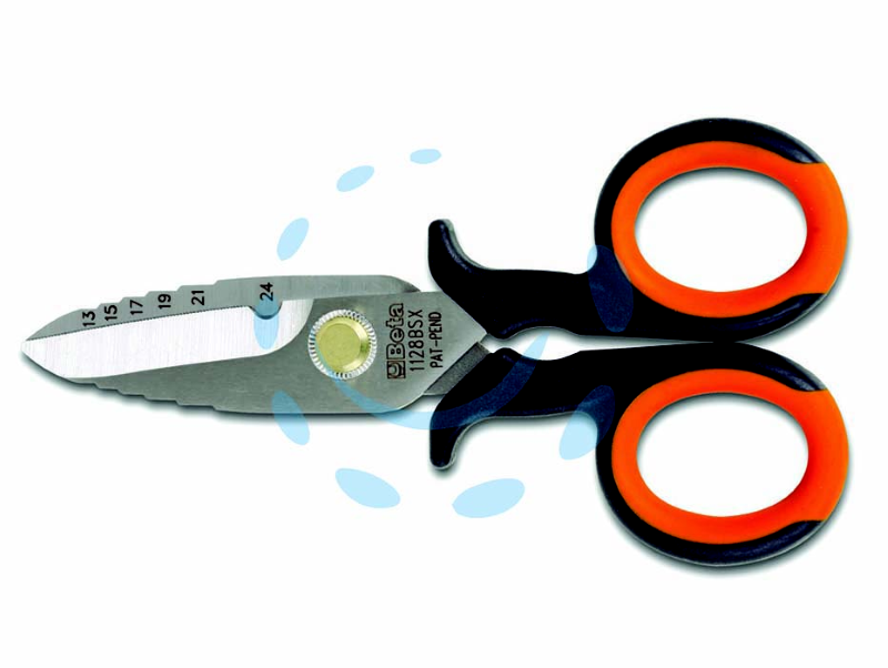 FORBICI ELETTRICISTA LAME INOX DIRITTE ART.1128 BSX