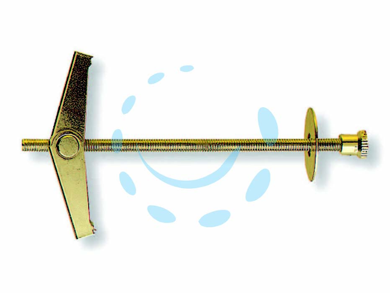 ANCORA A SOFFITTO IN ACCIAIO "KD" - KD 4 vite ø mm.4 MA x mm.95 con dado in ottone